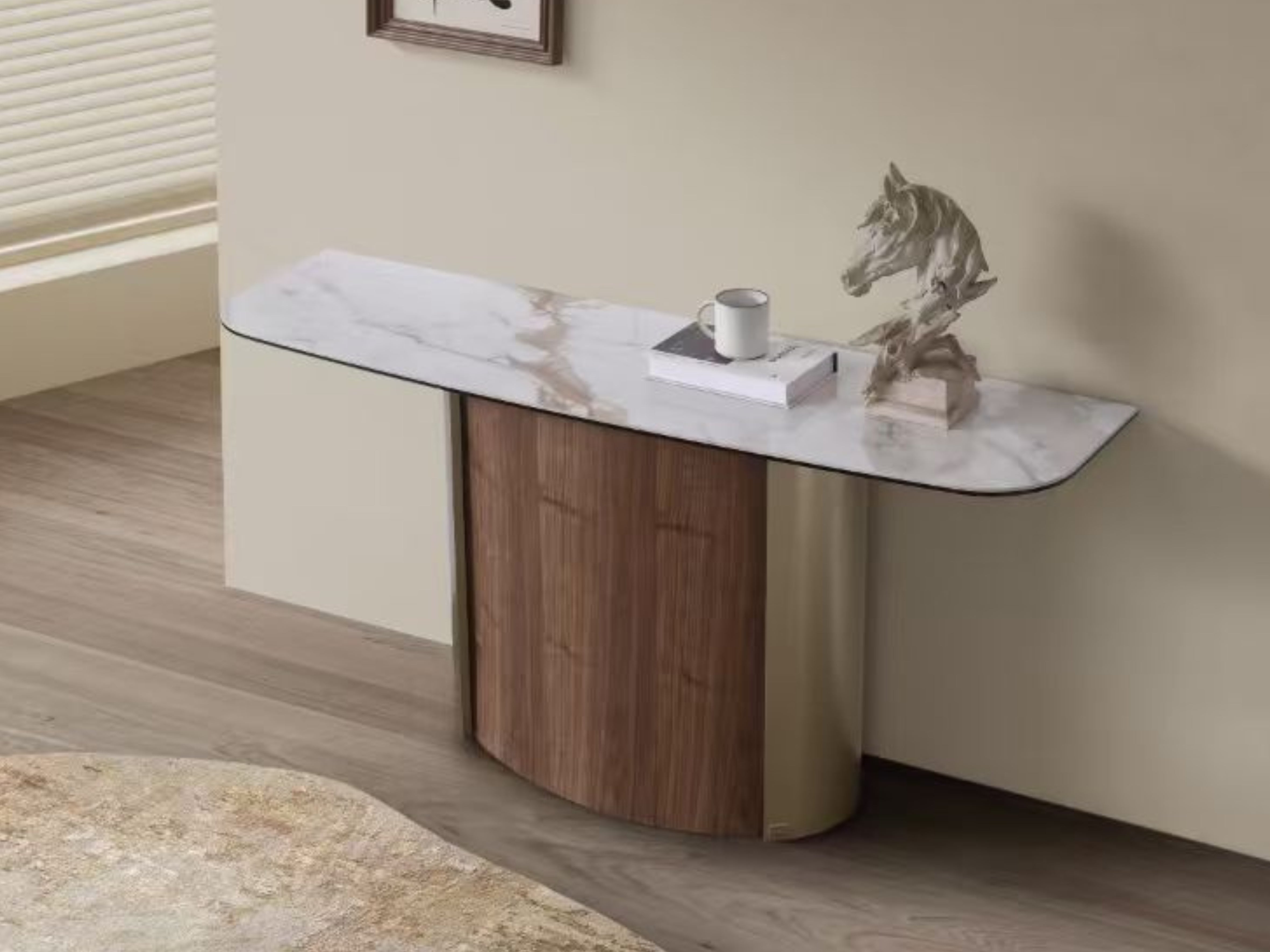 Forma Bella Sintered Stone Hallway Table | Designer Console Table