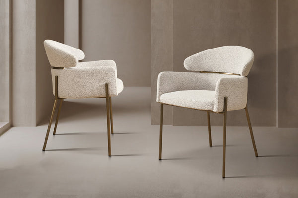 How to Pair Bouclé Dining Chairs with Your Dining Table