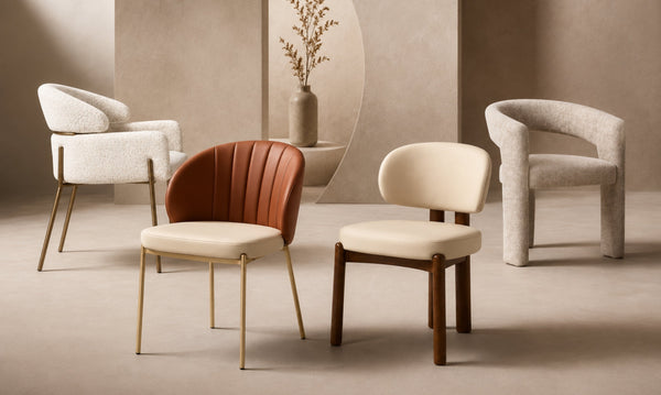 Dining Chairs in 2026: How to Mix Wood, Fabric, Leather & Boucle Like a Pro