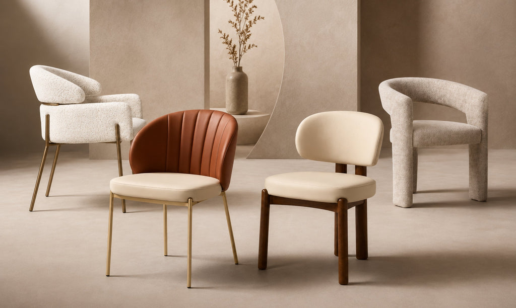 Dining Chairs in 2026: How to Mix Wood, Fabric, Leather & Boucle Like a Pro