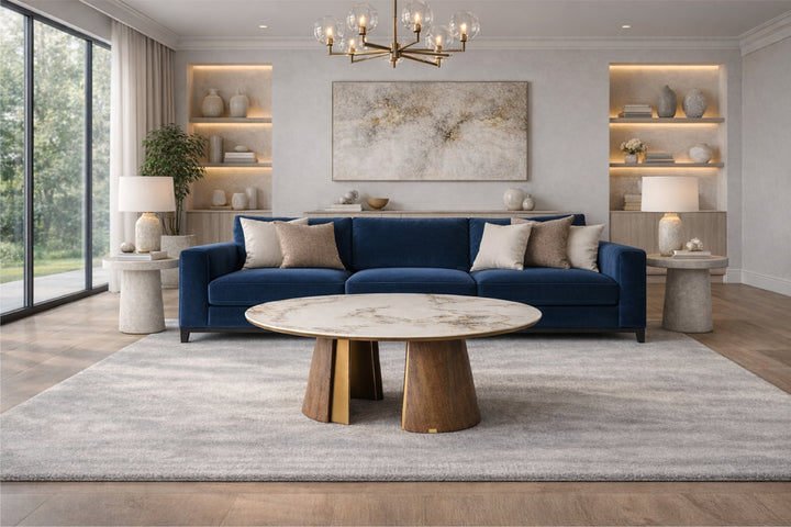 Mont Blanc Sintered Stone Round Coffee Table