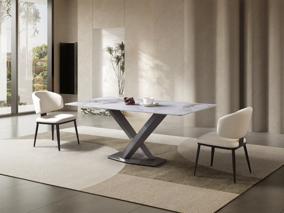 Harvey Ceramic Dining Table (Black)