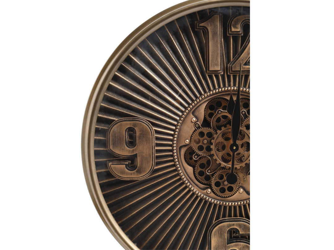 Sterling Extra Large Vintage Moving Cogs Wall Clock (80cm)