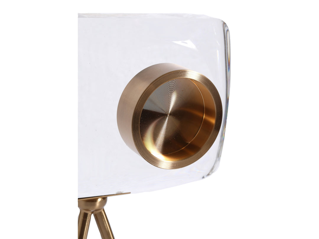 Crystal Gold Camera Decor Set – Modern Crystal Table Decor