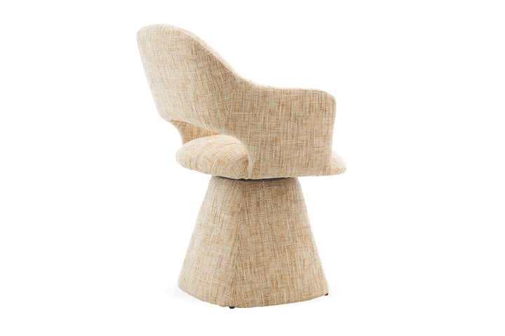 Kelvin Fabric Dining Chair – Swivel Base
