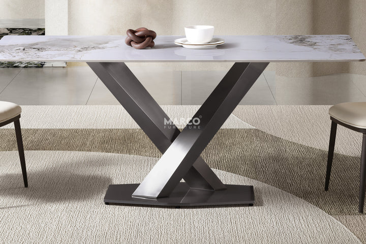 Harvey Ceramic Dining Table (Black)
