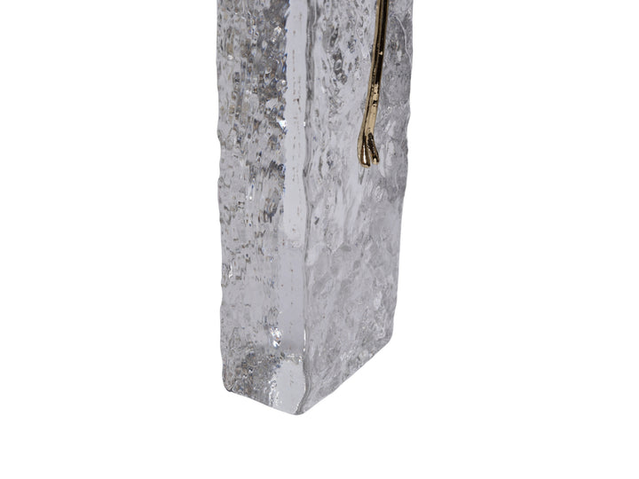 Kris Sculptural Glass Decor with Copper Figure