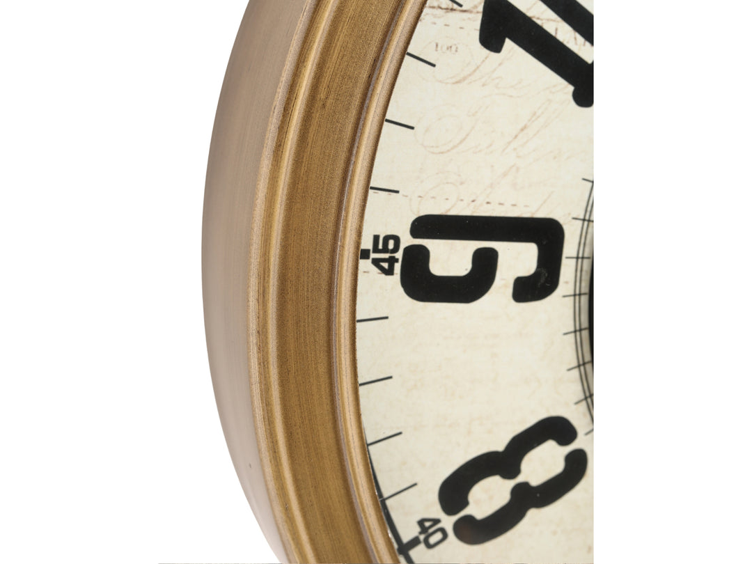 Haven Numeral Gear Wall Clock – Metal Frame (66cm)