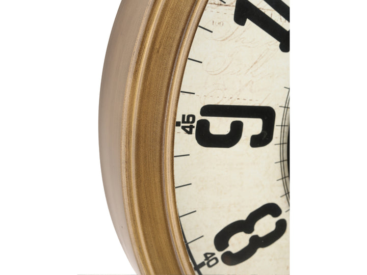 Haven Numeral Gear Wall Clock – Metal Frame (66cm)