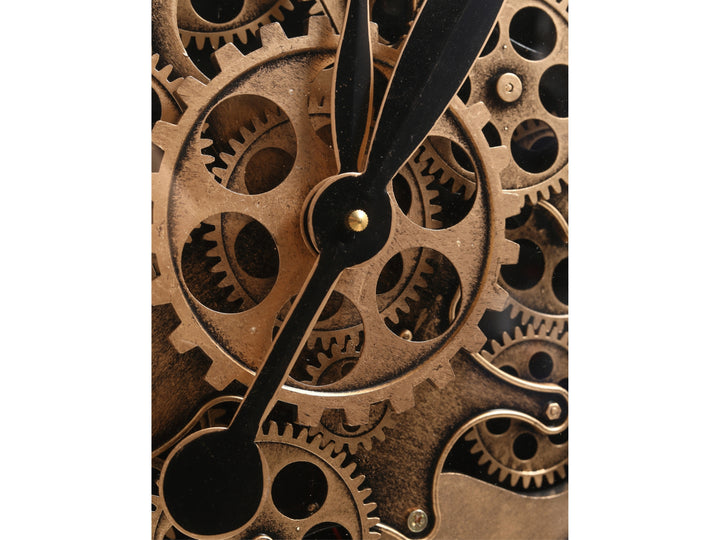 Haven Numeral Gear Wall Clock – Metal Frame (66cm)