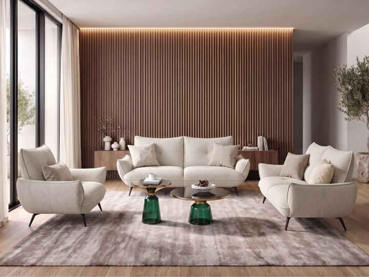Debora Fabric Sofa Set – Modern Lounge Suite