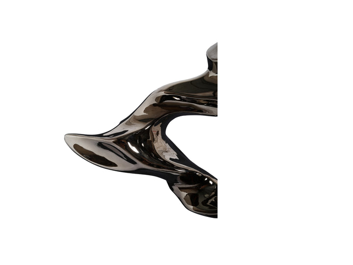 Twisting Flow Black Sculpture