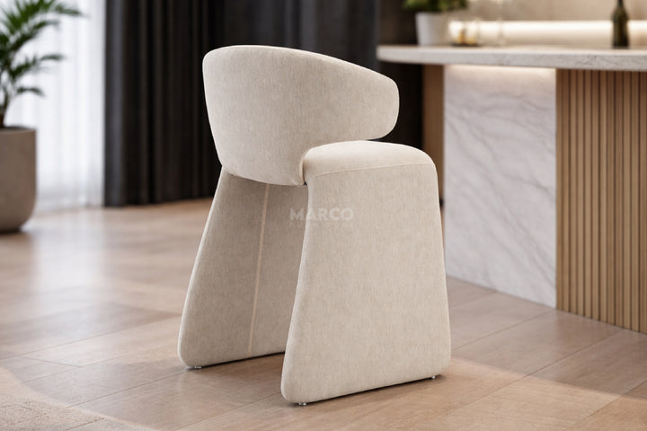 Luxe Fabric Bar Chair - Upholstered Bar Stool