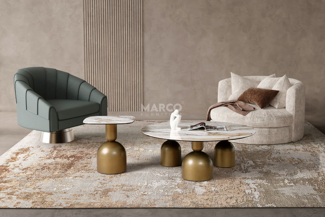 Casa Bella Sintered Stone Coffee Table Set