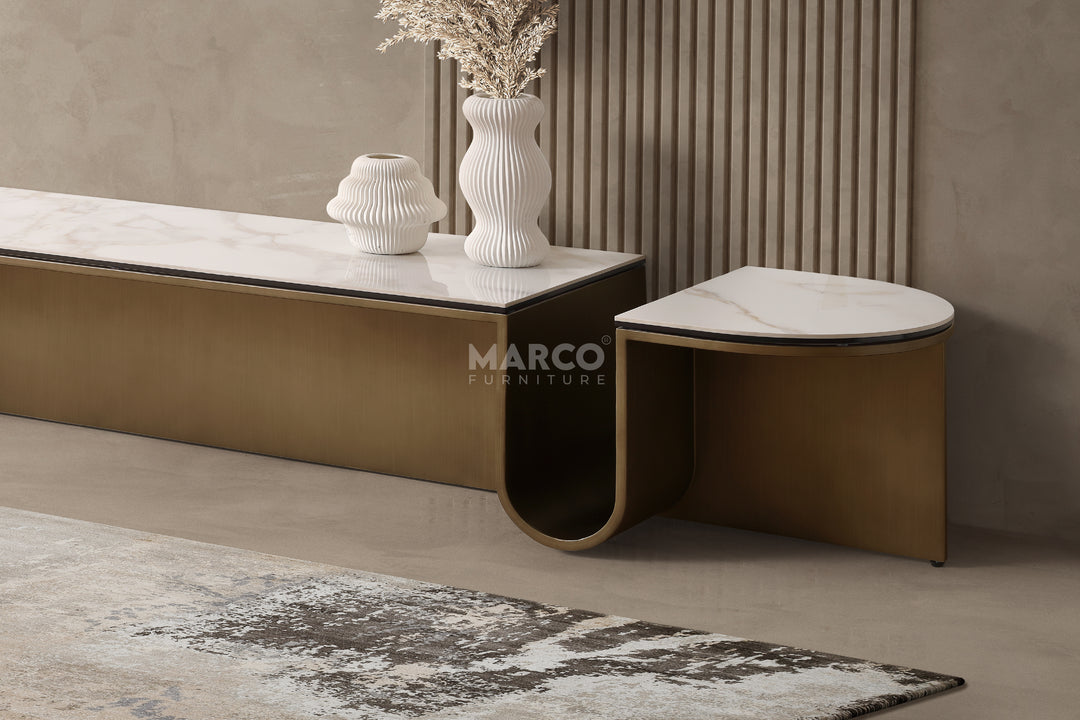 Catalina Sintered Stone TV Cabinet – Modern TV Stand