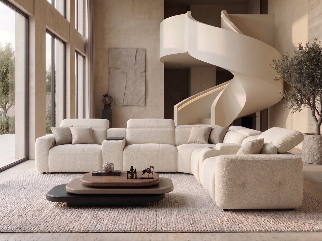 Bellavia Modern Fabric Corner Lounge – L-Shaped Modular Sofa