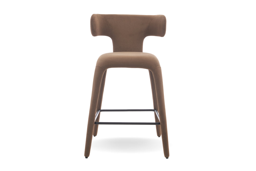 Enzo Fabric Bar Chair - Modern Upholstered Bar Stool