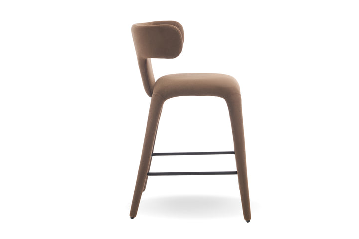 Enzo Fabric Bar Chair - Modern Upholstered Bar Stool