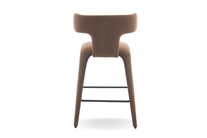 Enzo Fabric Bar Chair - Modern Upholstered Bar Stool