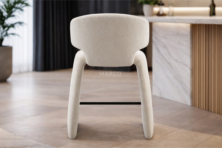 Luxe Fabric Bar Chair - Upholstered Bar Stool