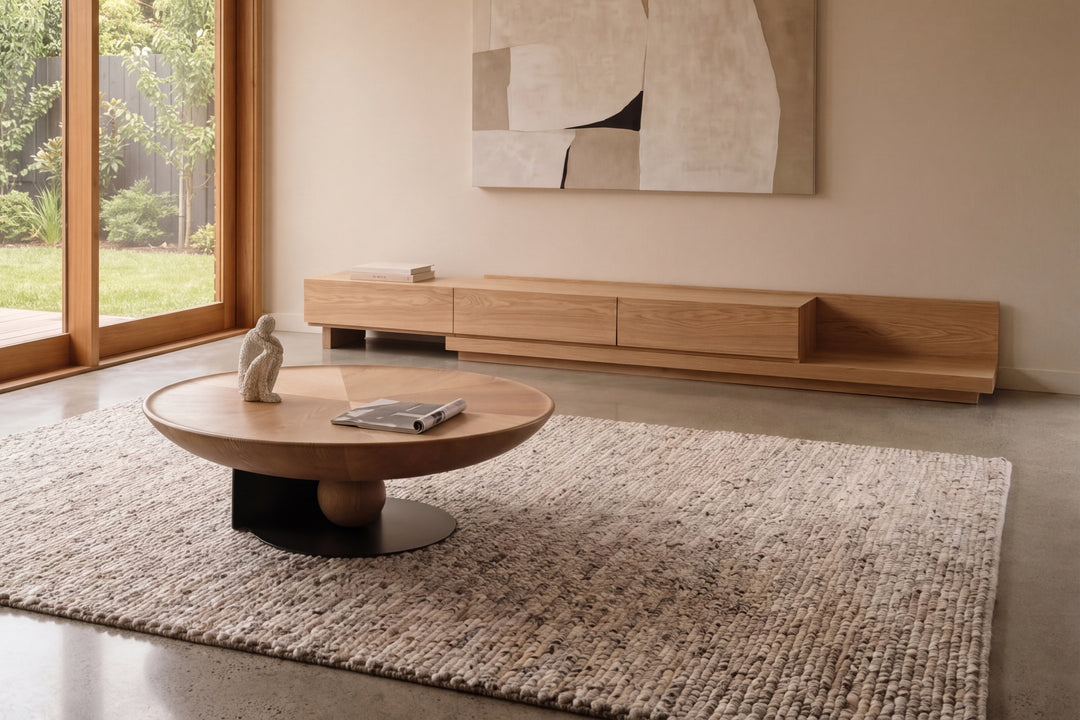 Casper Natural Ash Veneer Extendable TV Unit