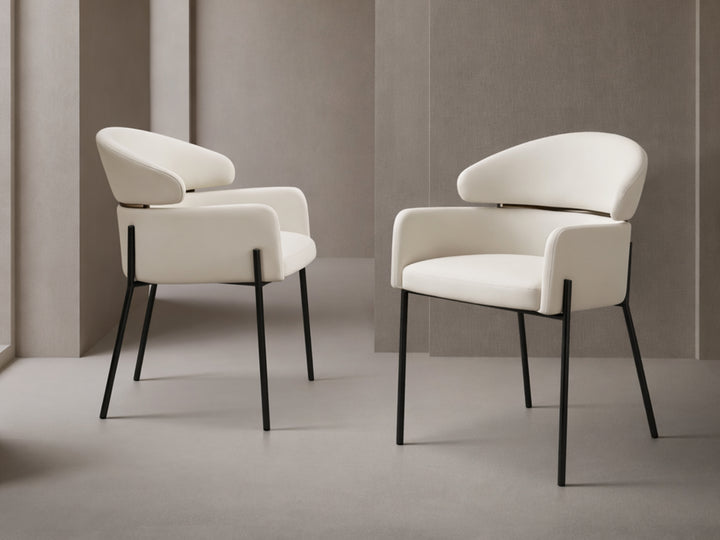 Hallie Boucle Dining Chair – Modern Upholstered Dining Seat