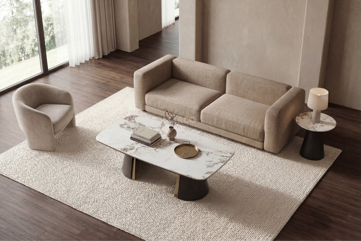 Olmo Fiorito Sintered Stone Coffee Table (Black)