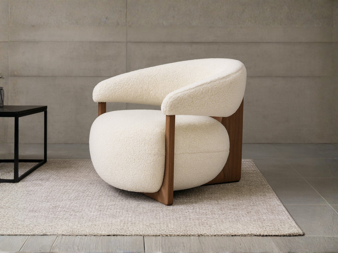 Bellagio Boucle Accent Chair – Modern Lounge Chair