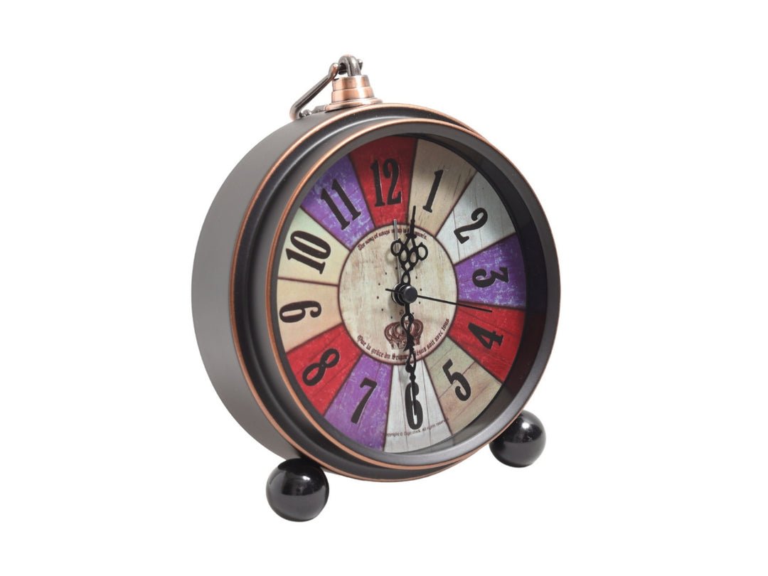 Stellar Retro Rainbow Dial Desk Clock