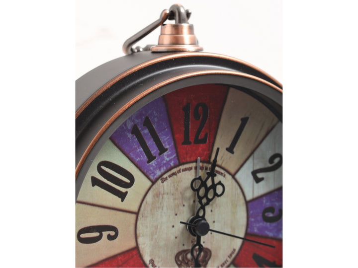 Stellar Retro Rainbow Dial Desk Clock