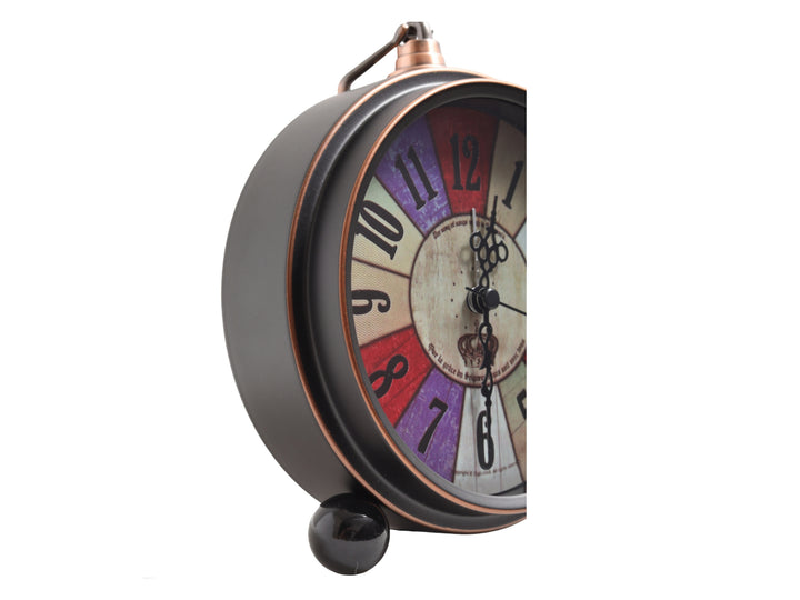 Stellar Retro Rainbow Dial Desk Clock