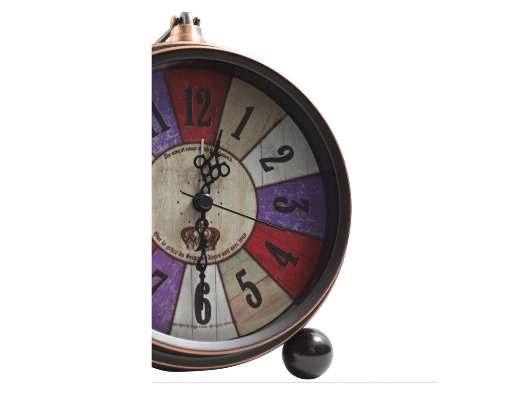 Stellar Retro Rainbow Dial Desk Clock