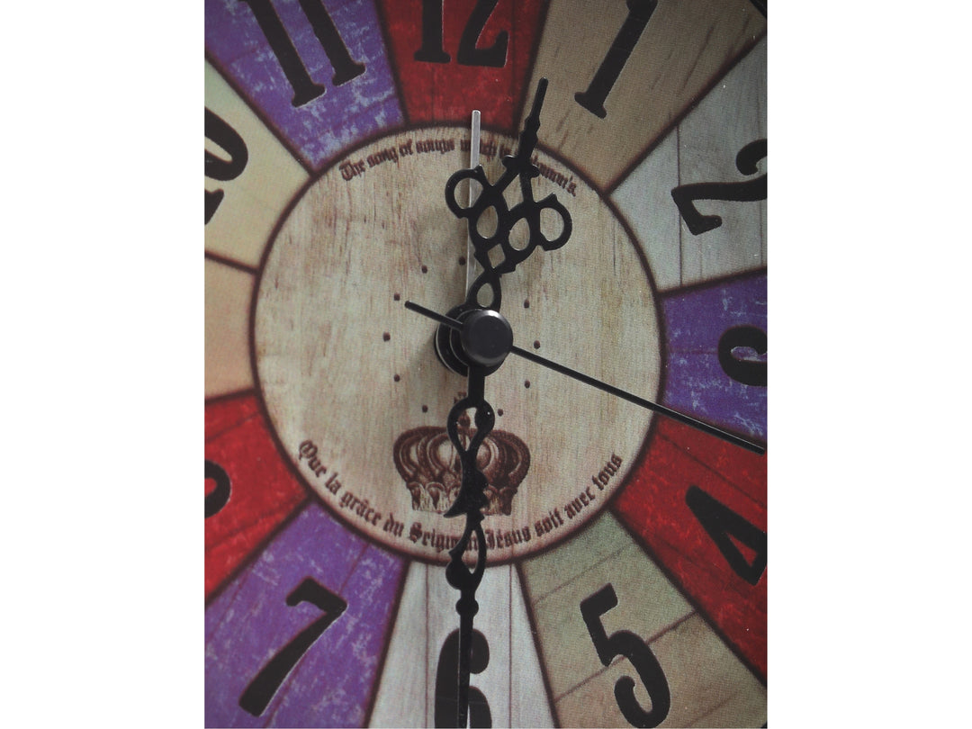 Stellar Retro Rainbow Dial Desk Clock