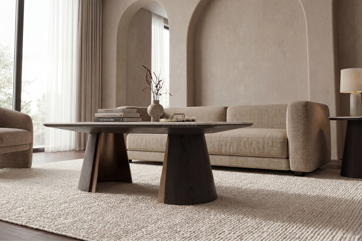 Olmo Fiorito Sintered Stone Coffee Table (Black)