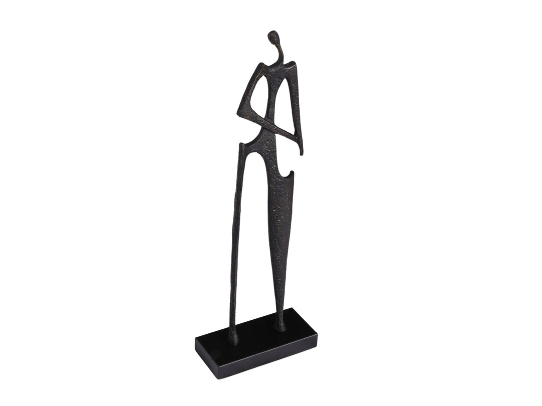 Minimal Tall Abstract Metal Sculpture