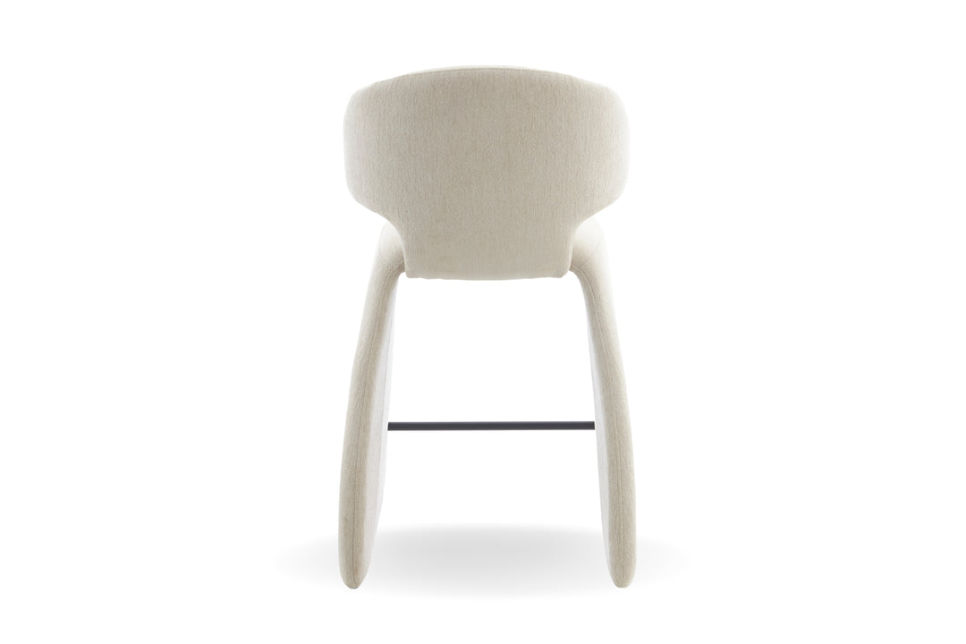 Luxe Fabric Bar Chair - Upholstered Bar Stool