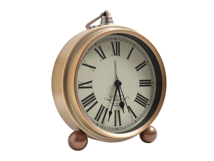 Noble Classic Desk Clock with Roman Numerals