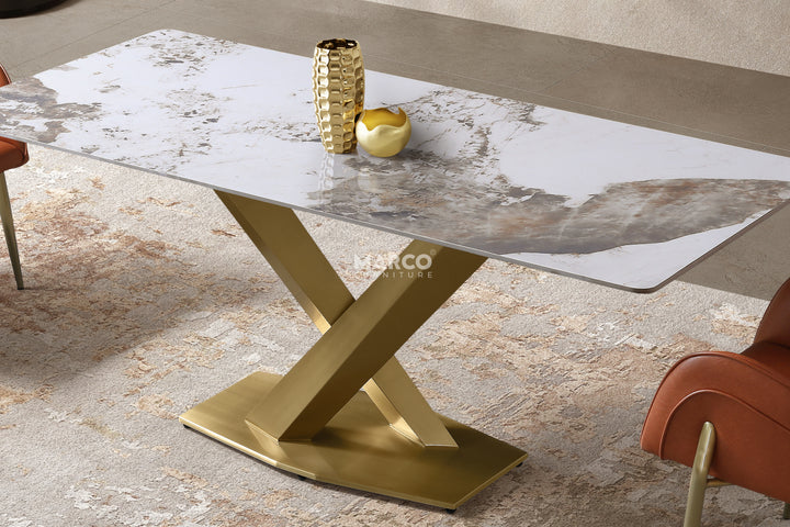 Harvey Ceramic Dining Table (Black)