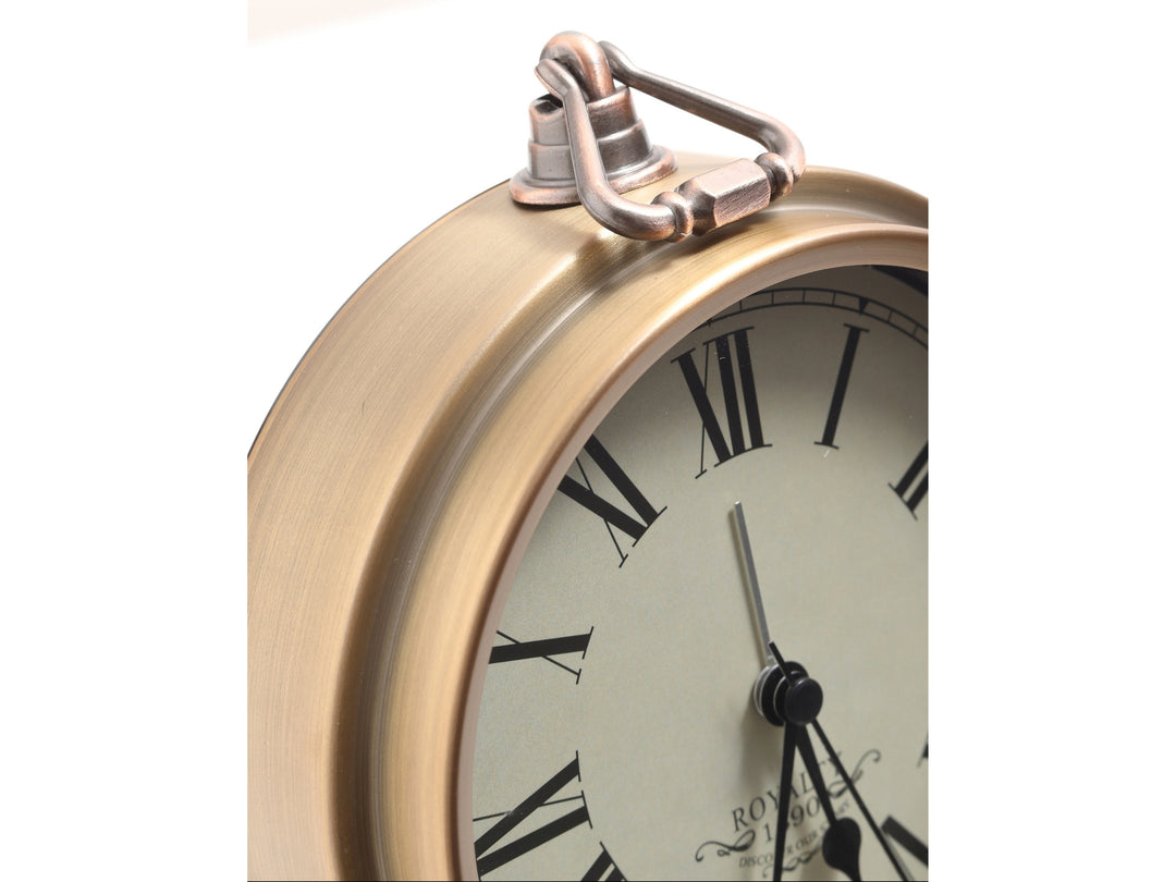 Noble Classic Desk Clock with Roman Numerals