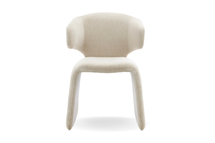 Luxe Fabric Upholstered Modern Dining Chair