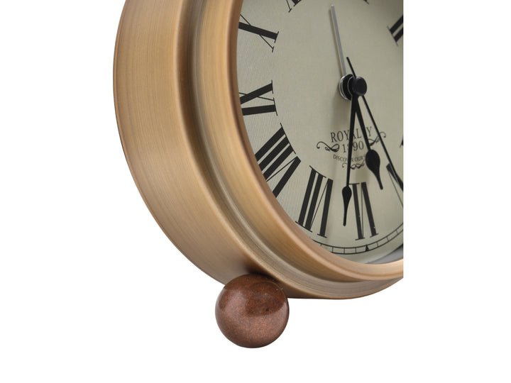Noble Classic Desk Clock with Roman Numerals