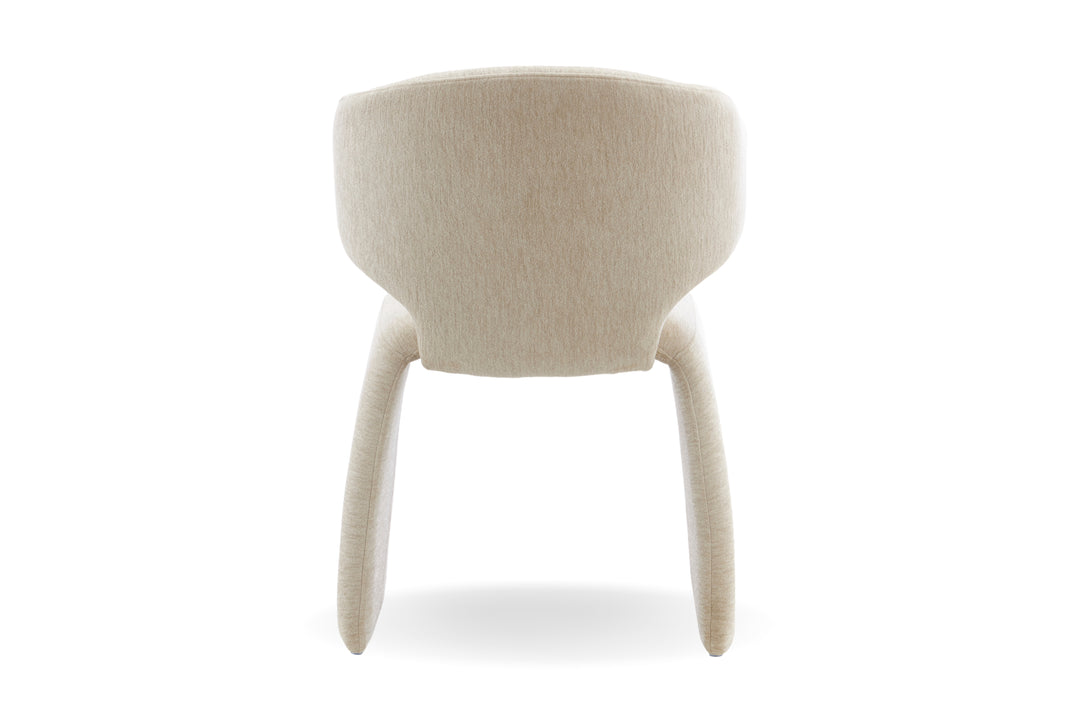 Luxe Fabric Upholstered Modern Dining Chair