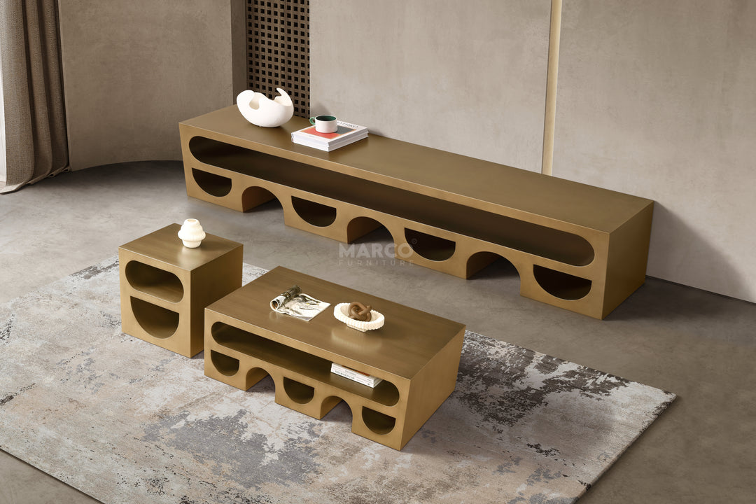 Dublin Metal Coffee Table Set
