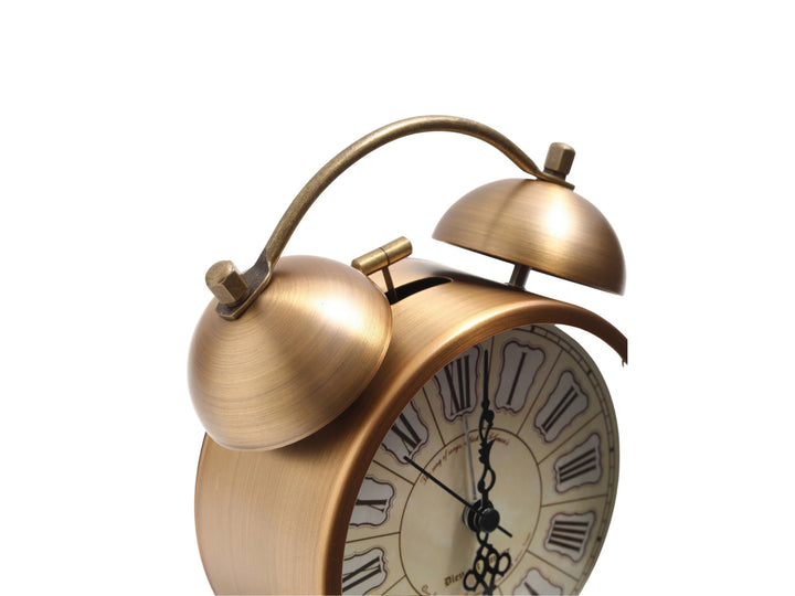 Regal Twin-Bell Roman Numeral Table Clock