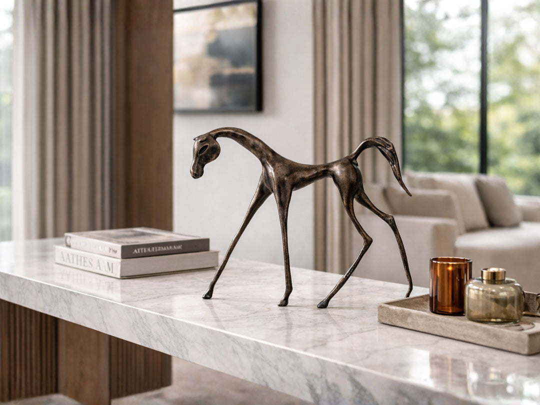 Arlo Decorative Horse Figurine – Abstract Table Sculpture