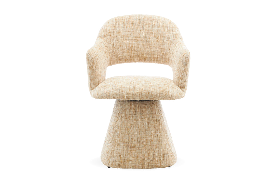 Kelvin Fabric Dining Chair – Swivel Base