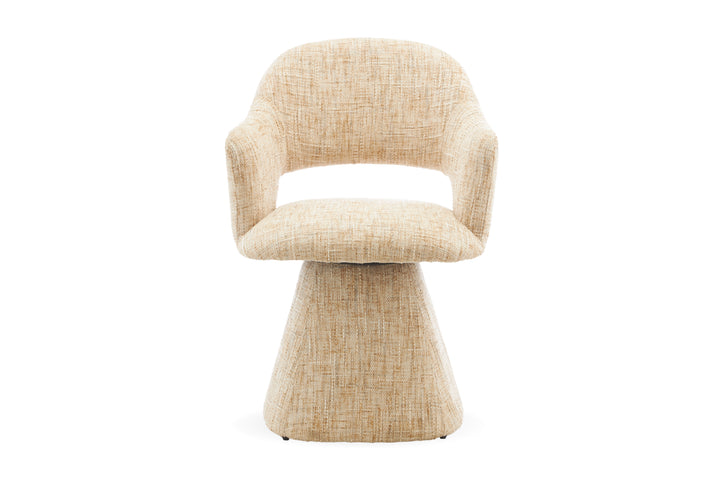 Kelvin Fabric Dining Chair – Swivel Base