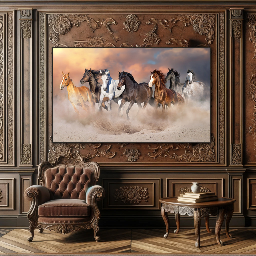 Wild Autumn Gallop Artwork L210x W110 CM