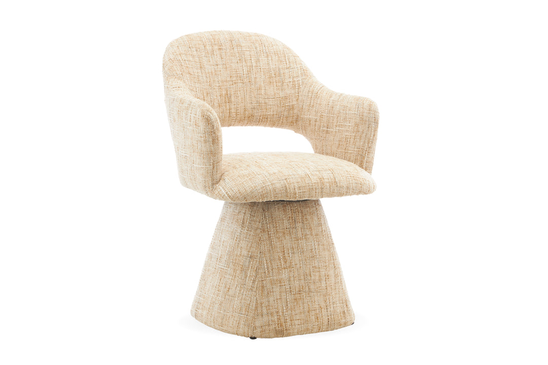 Kelvin Fabric Dining Chair – Swivel Base