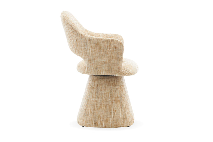 Kelvin Fabric Dining Chair – Swivel Base
